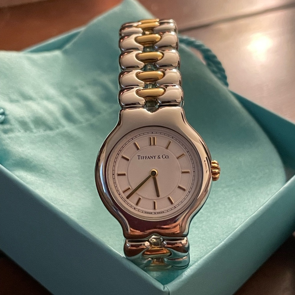 Authentic Tiffany & Co. 18k and Stainless Tesoro Women's Watch